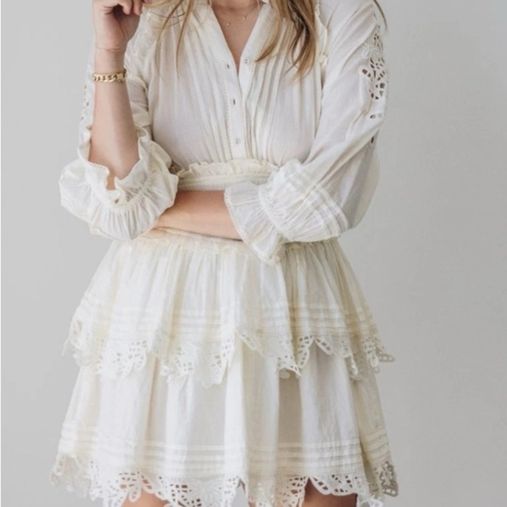 Cleobella Valeria Mini Dress in Ivory